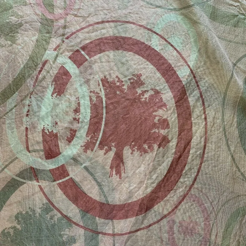 Aquascutum of London Pink Silk Scarf Wrap Sheer Rectangle 66” x 20” Geometric